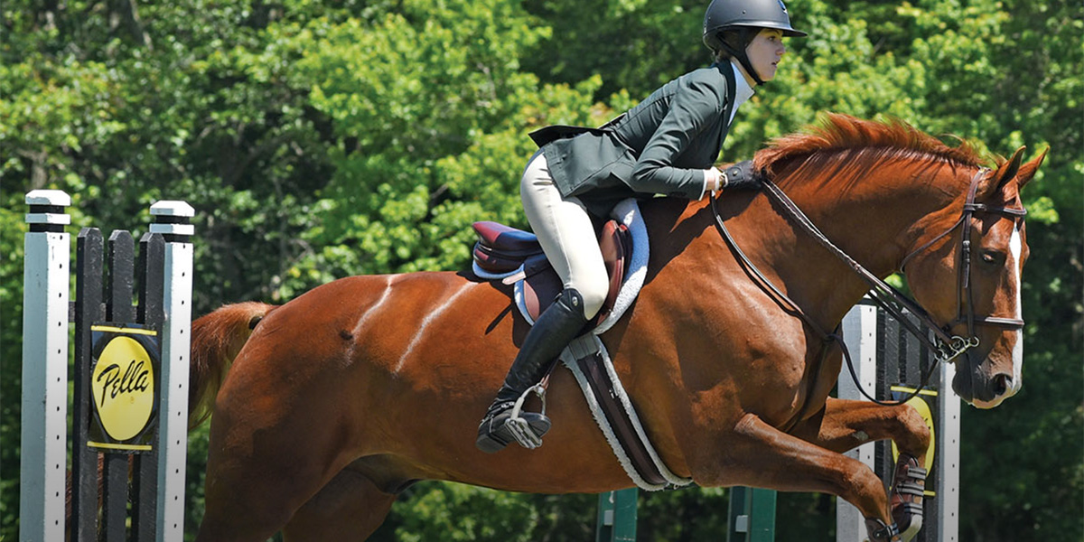 June Horse Show Rider jumping